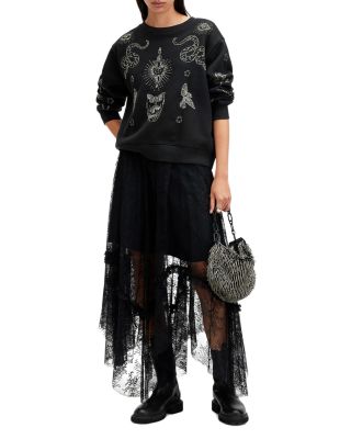 (取寄) オールセインツ レディース ピッパ ヘックス スウェット AllSaints women Pippa Hex Sweat Black ALLSAINTS Pippa Hex Sweatshirt | Bloomingdale's