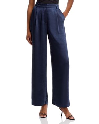 Satin Blazer & Satin Wide Leg Pants - Exclusive