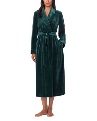 Ralph Lauren - Velvet Long Sleeve Shawl Collar Long Robe