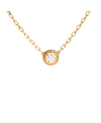 Pre-Owned Cartier - Large D'Amour Pendant Necklace 18K Gold with Diamond