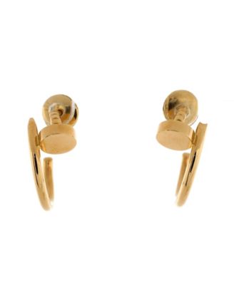 Pre-Owned Cartier Small Juste un Clou Hoop Earrings 18K Gold