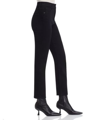 Ryleigh SlimHigh Rise Straight Ankle Jeans in Onyx