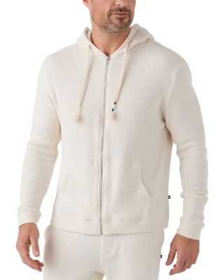Marr Thermal Textured Zip Front Hoodie