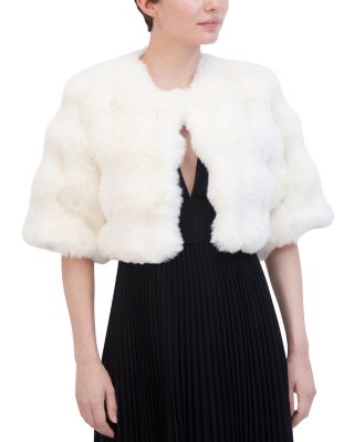 BCBGMAXAZRIA - Pop Faux Fur Shrug