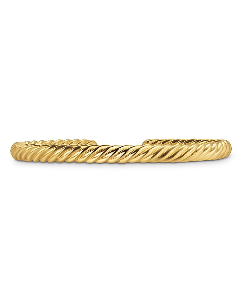 David Yurman Men's Cable Cuff Bracelet in 18K Yellow Gold, 6mm