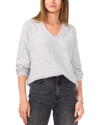 VINCE CAMUTO - V Neck Allover Sequin Sweater