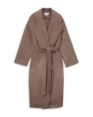 Bridget Wool-Blend Blindseam Coat