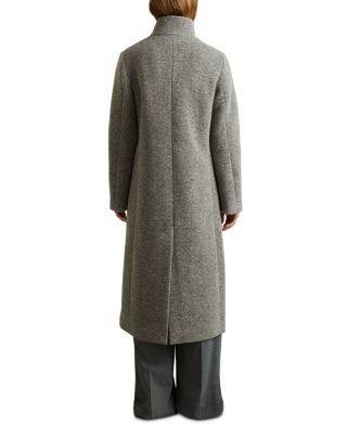 REISS Dahlia Knitted Funnel-Neck Coat | Bloomingdale's