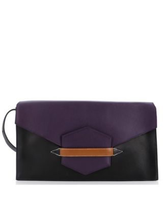 Pre-Owned Hermes Medium Faco Shoulder Bag Evercolor