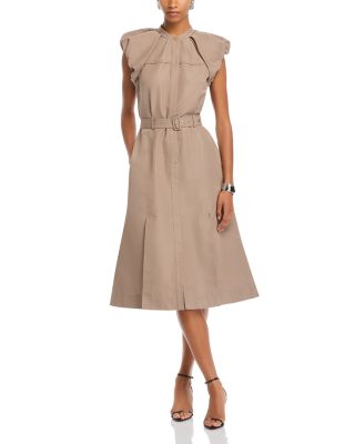 3.1 Phillip Lim - Puff Sleeve Belted Shirt Dress