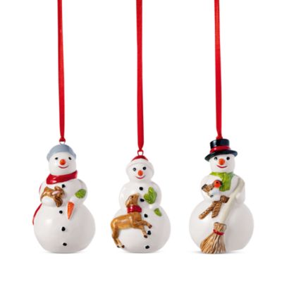 Villeroy & Boch - Nostalgic Snowman Ornaments, Set of 3