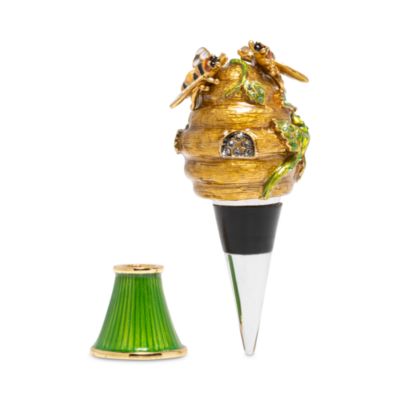 Mead Beehive Wine Stopper and Stand