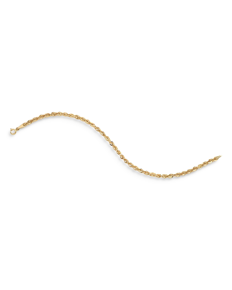 Bloomingdale's Fine Collection Spirali Rope Link Chain Bracelet In 14k Yellow Gold In Gold
