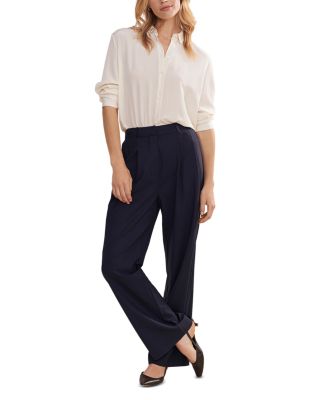 Jones Pleated Wool Pants
