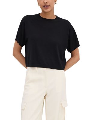 Theory - Lightweight Wool Boxy Tee