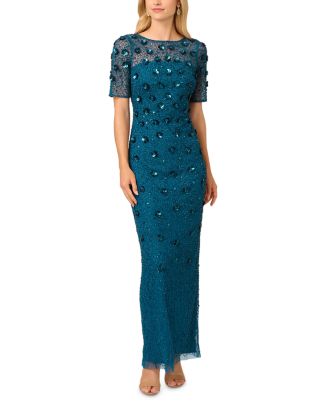 princess polly baby blue dress Buy Adrianna Papell Green Beaded 3D Petal Dress from Next Luxembourg