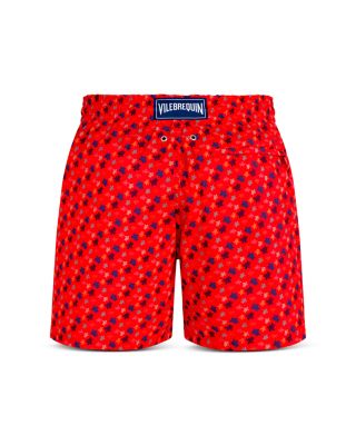 Mahina Micro Ronde Des Tortues Print 7" Swim Trunks