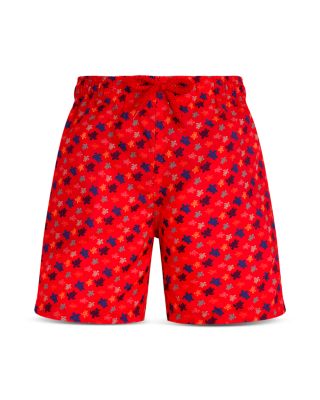 Jihin Micro Ronde Des Tortues Print Jihin Micro Ronde Des Tortues Print 5" Swim Trunks
