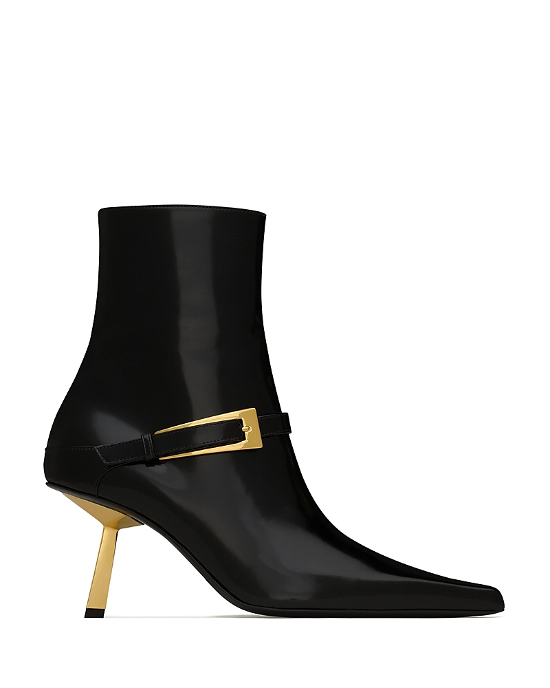 Saint Laurent Women's Lee Buckle Booties