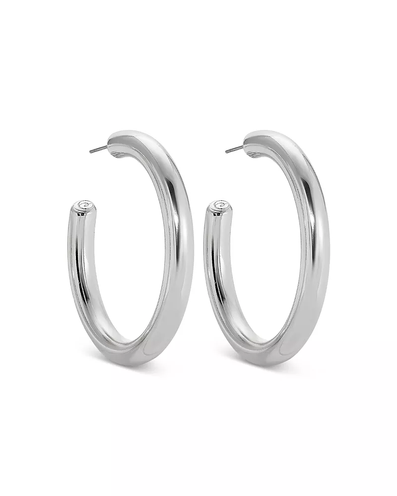 Ettika Large Thick Classic Hoop Earrings