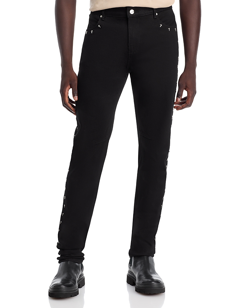 Rta Bryant Skinny Jeans In Black Cross In Black Cross