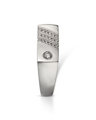 Men&#39;s Diamond Ring in 14K White Gold, 0.25 tcw