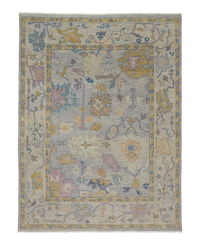 Shop Feizy Karina 6791f Area Rug, 7'9 X 9'9 In Silver/grey
