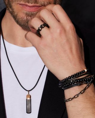 18K Black Gold Black Diamond Tennis Bracelet