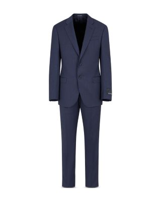 Regular Fit Textured Wool Suit