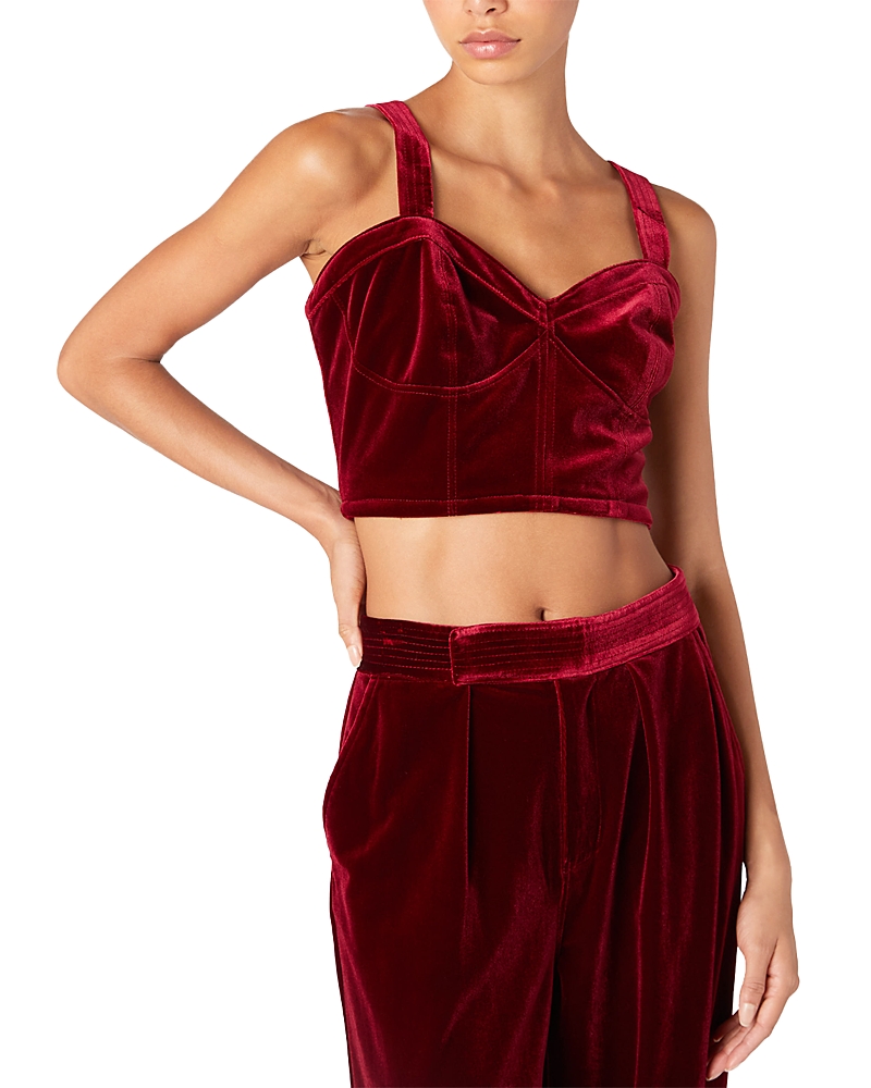 BLANKNYC BLANK NYC VELVET BUSTIER TOP