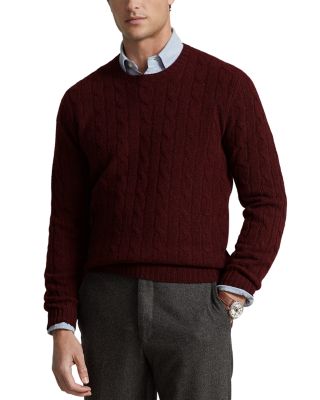 Cashmere Cable Knit Crewneck Sweater