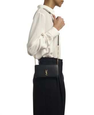 Cassandre Phone Holder with Strap in Smooth Leather