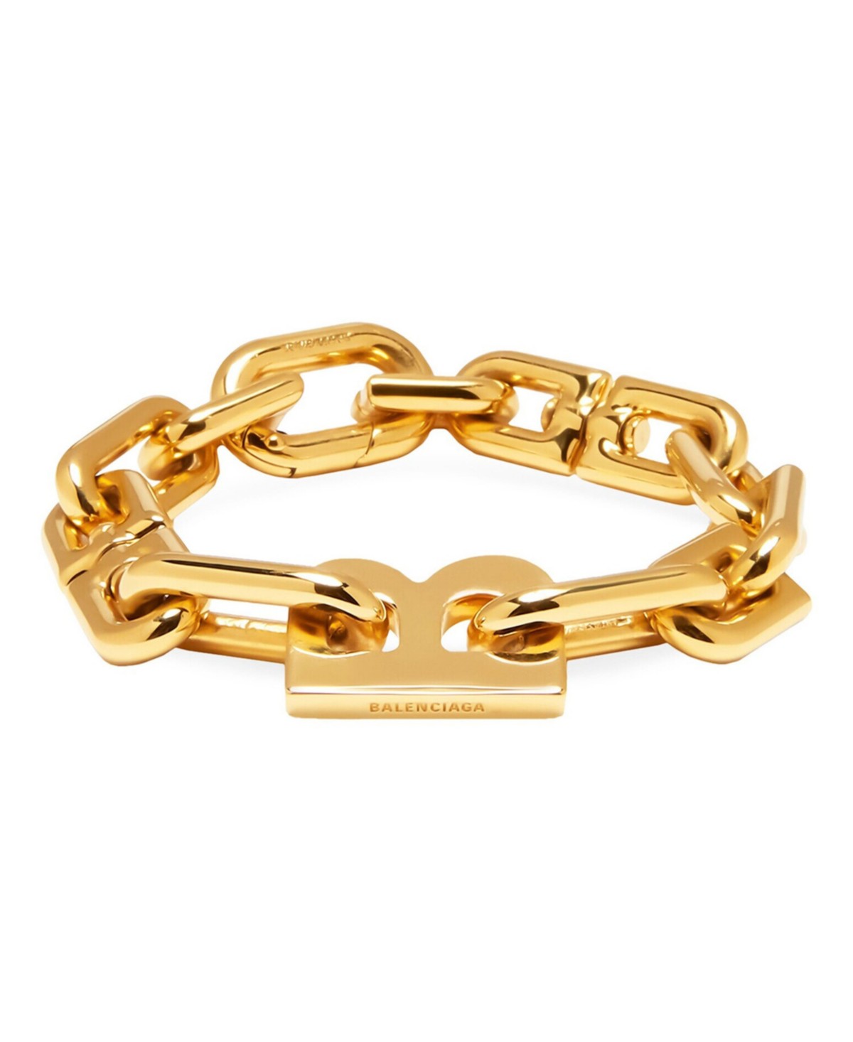 Balenciaga B Chain Thin Bracelet in Gold