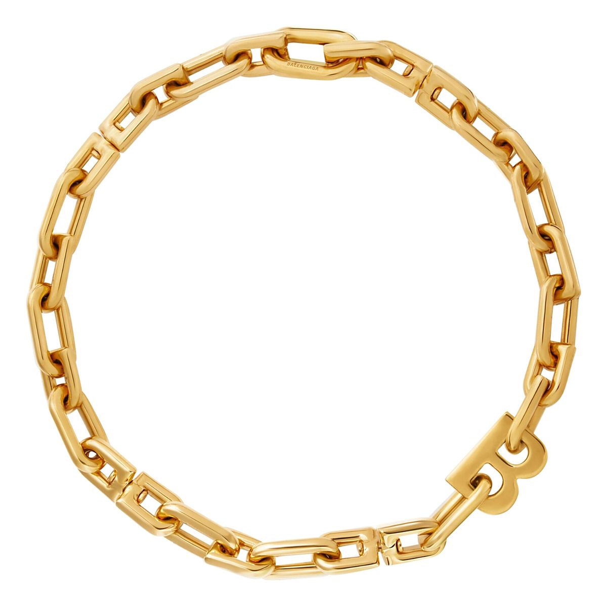 Balenciaga B Chain Thin Necklace