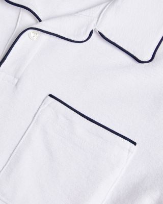 Paisel Open Collar Short Sleeve Polo Shirt