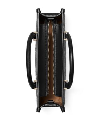 T Monogram Embossed East/West Tote