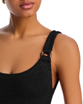 Domino Crinkle One Piece Swimsuit