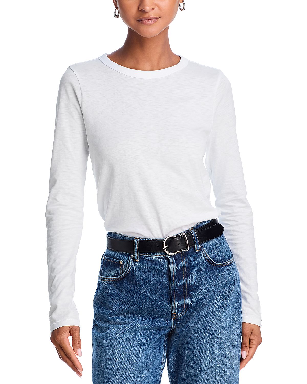 rag & bone Long-Sleeve Crewneck Tee