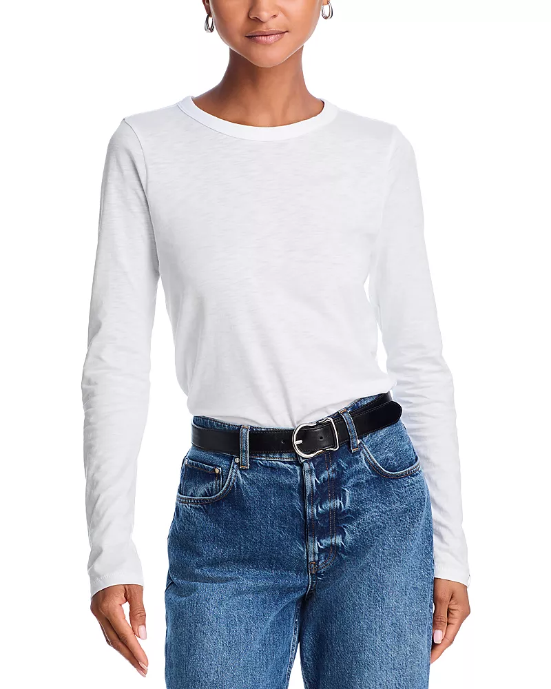 rag & bone Long-Sleeve Crewneck Tee