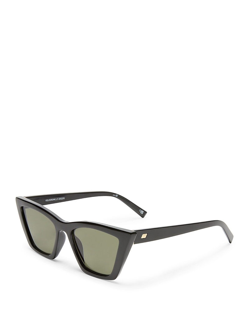 Le Specs Velodrome Cat Eye Sunglasses In Black