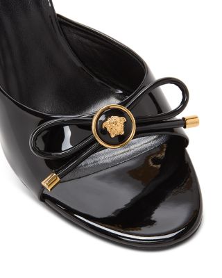 Women's Opera Bow 85mm Patent Mules 