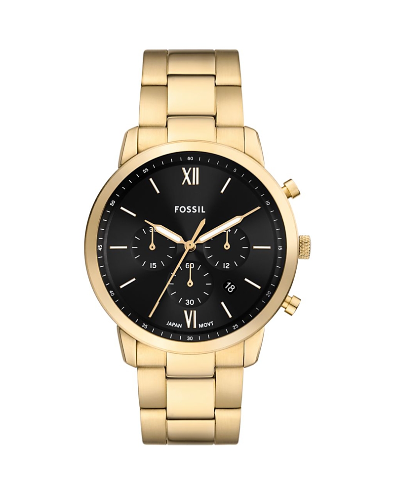 Fossil Neutra Chronograph, 44mm In Black/gold