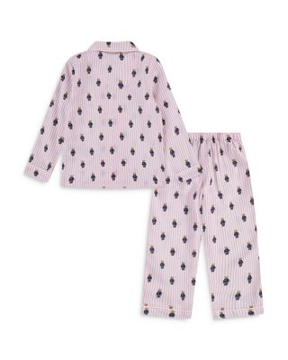 Girls' Bear Long Sleeve Coat & Pants Sleepwear Set - Little Kid, Big Kid