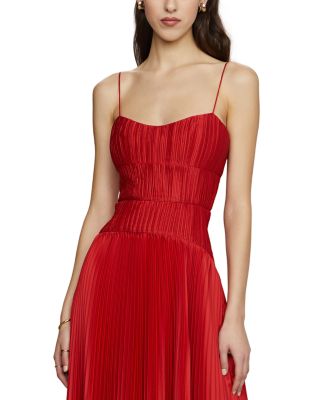 Cherry Drop Waist Midi Dress