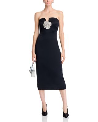 Denisa Rosette Midi Dress