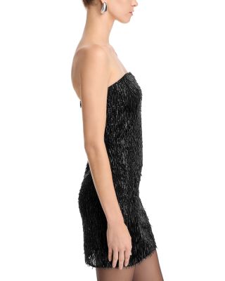 Victaria Sequined Fringe Mini Dress