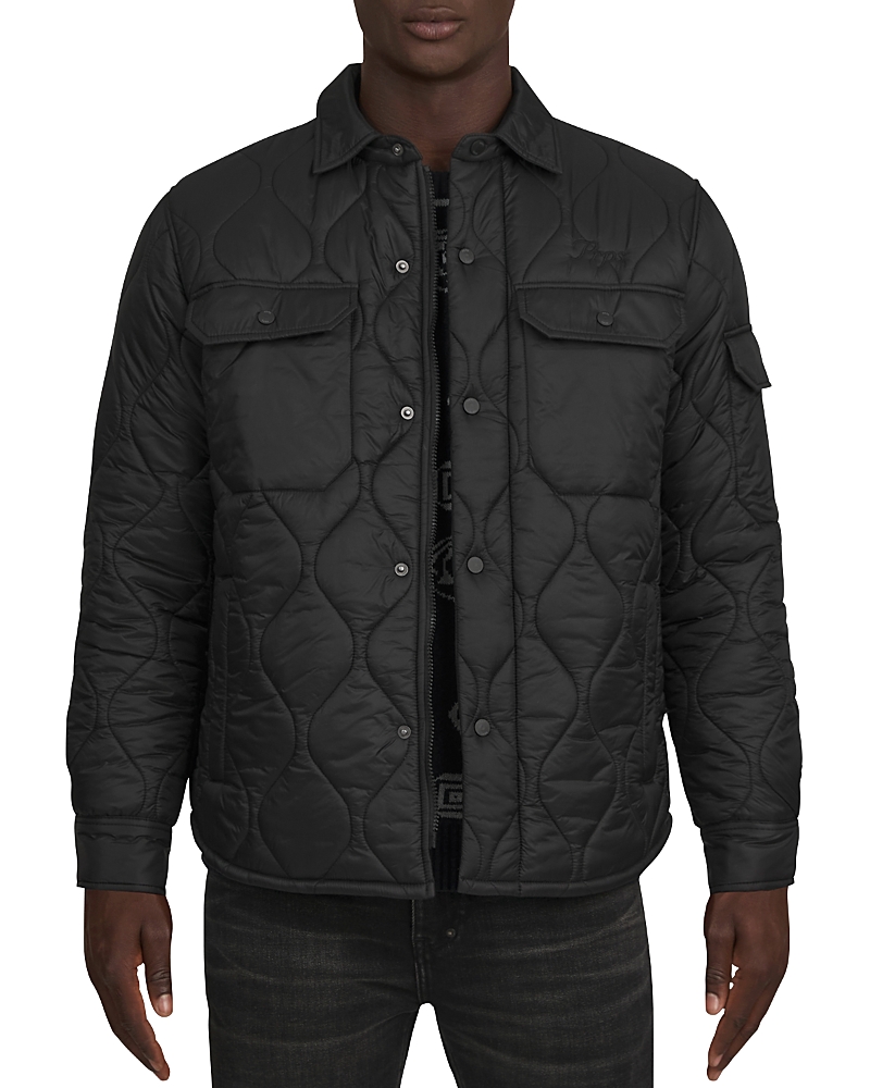 Prps Brighton Quilted Puffer Jacket In Black