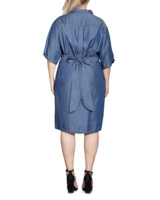 Plus Size Denim Shirt Dress