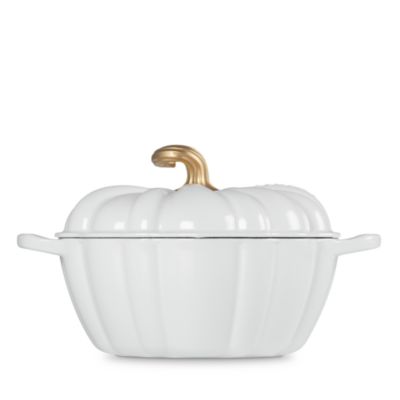 Enameled Cast Iron Figural Pumpkin Cocotte