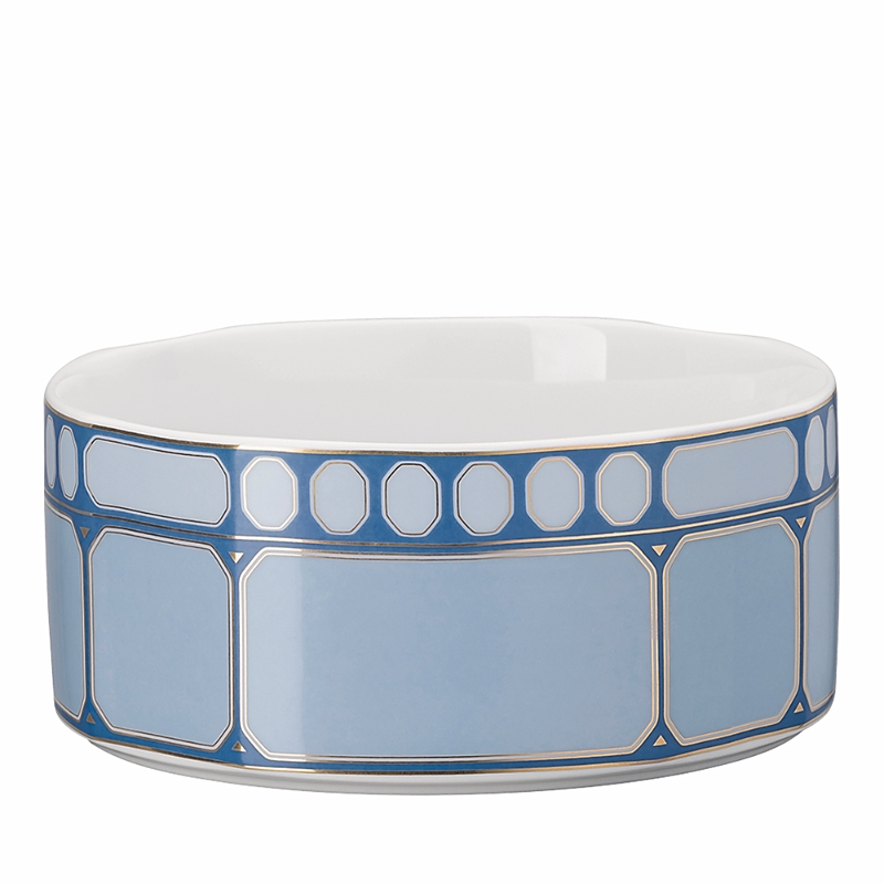 Rosenthal Swarovski Signum Cereal Bowl In Blue